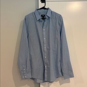 H&M Light Blue Casual Button Down Shirt